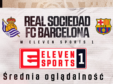 Pół miliona widzów meczu Real Sociedad - FC Barcelona