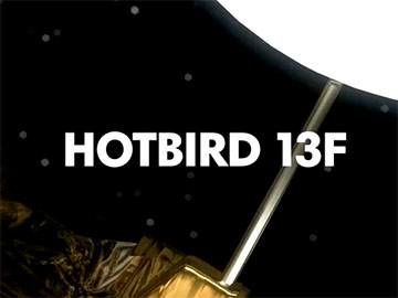 Hot Bird 13F na orbicie [wideo]
