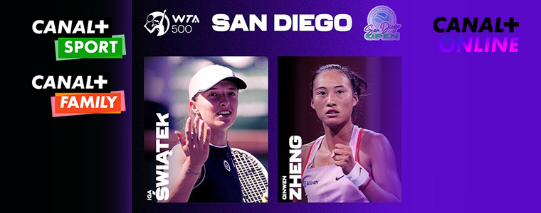 Iga Świątek Zheng WTA 500 San Diego 2022 CANAL+ canalpus 760px