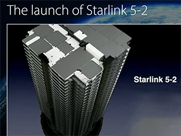 56 satelitów Starlink 5-2 na orbicie [wideo]
