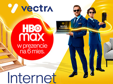 Vectra: Nowe prędkości Internetu i HBO Max w prezencie