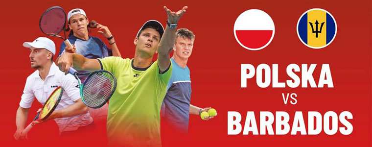 Puchar Davisa 2023 Polska Barbados PZT 760px