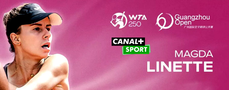 Magda Linette WTA 250 Kanton 2023 tenis canalplus sport760px