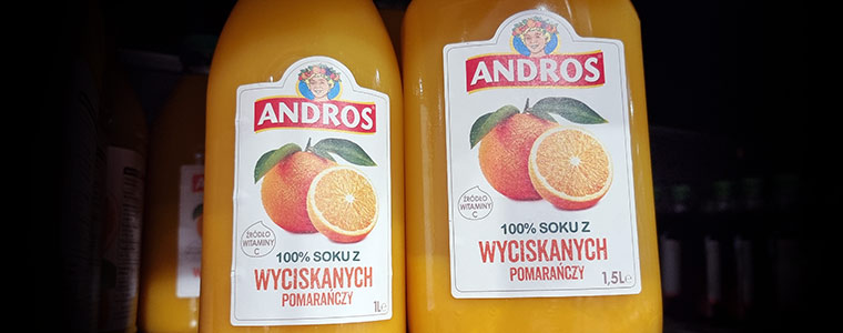 Pij tylko 100% sok pomarańczowy