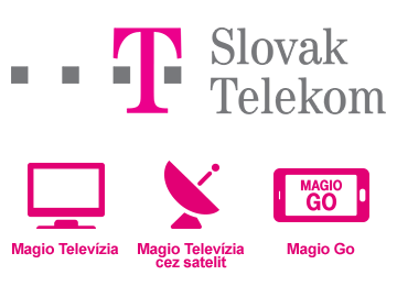Slovak Telekom logo z usługami TV