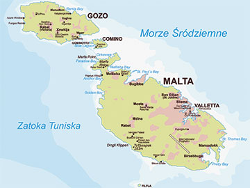 Malta - kraj powierzchniowo mniejszy od Warszawy