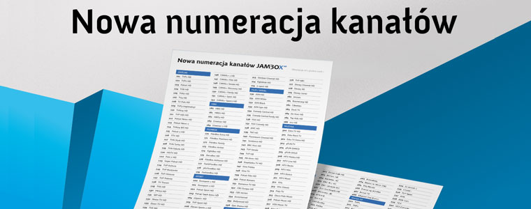 Nowa numeracja kanałów Jambox
