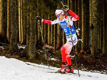 Monika Hojnisz biathlon Eurosport