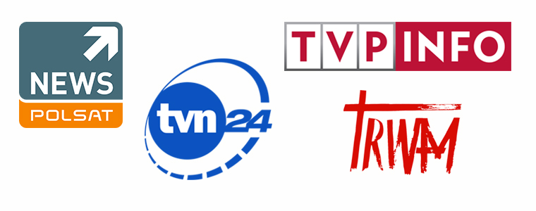 Polsat News TVN24 TVN Info TV Trwam