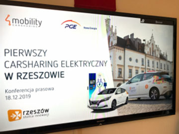 4Mobility w Rzeszowie z elektrycznym car sharingiem