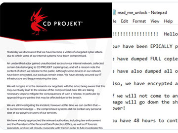 CD Projekt ofiarą ataku hakerów