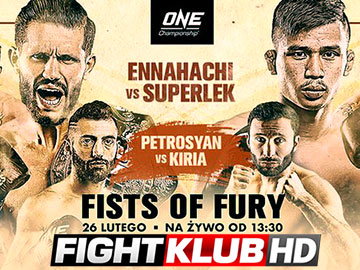 Fightklub i TVP Sport pokażą galę ONE Championship: Fists of Fury