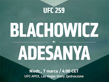 UFC 259: Błachowicz - Adesanya w Polsacie Sport