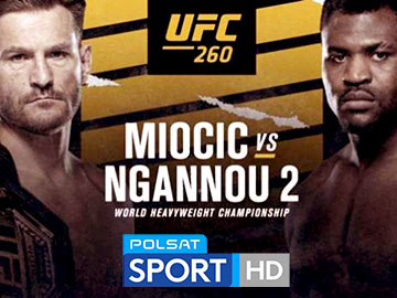 UFC 260: Miocić - Ngannou 2 w Polsacie Sport