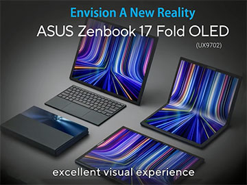 Asus wprowadza pierwszy 17,3-calowy składany laptop OLED