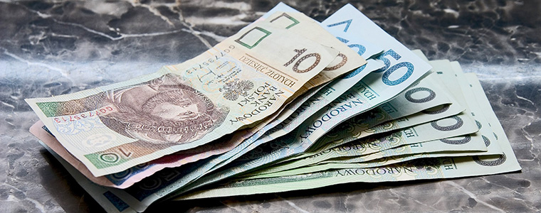 pieniądze banknoty PLN polskie nowe złote