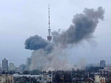 Rosja zaatakowała kijowską wieżę telewizyjną