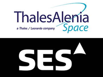 Thales Alenia space SES logo 2x 360px