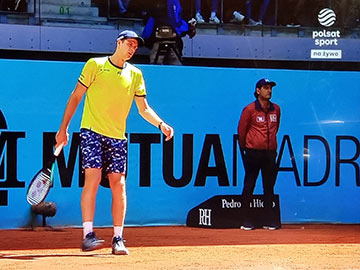 ATP w Madrycie: Hubert Hurkacz - Novak Djokovic
