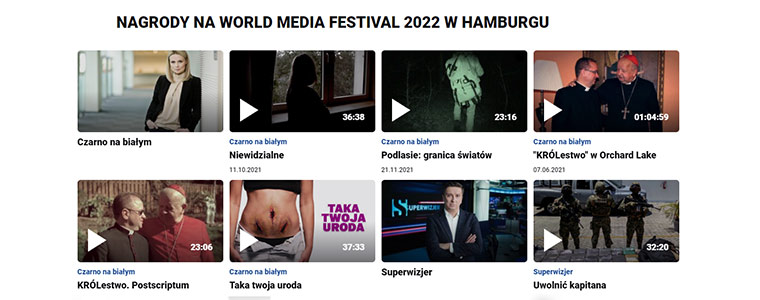 Nagrody World Media Festiwal 2022 TVN 760px