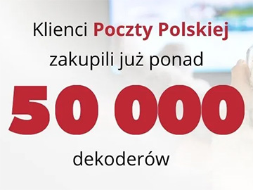 Poczta Polska 50 tys. dekoderów
