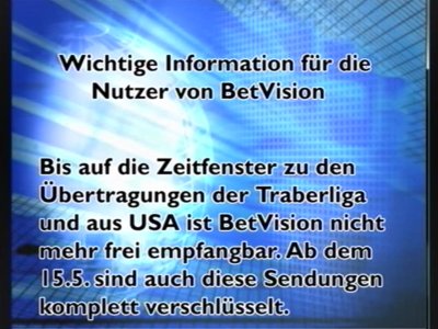 BeTVision Infocard